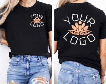 Custom Logo Shirt, Personalized Front and Back Print, Company Workwear