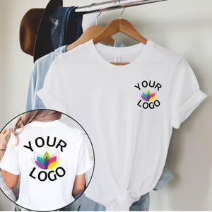 Custom Text Back And Front Shirt, Company Logo Design Shirt, Personalized Custom Shirt, Customize Your Own Shirt, Custom Made Design Shirt