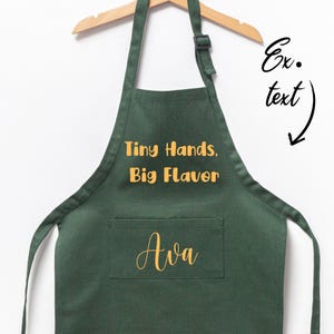 Personalized Kids Apron, Toddler Apron, Customized Apron, Little Chef, Cooking Apron, Kids Apron, Kitchen Apron, Custom Apron, Child Aprons