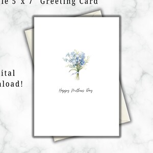 Printable Mothers Day Card, Mothers Day Card, Card Digital Download, Mothers Day Digital Download, Happy Mothers Day, I love you Mom