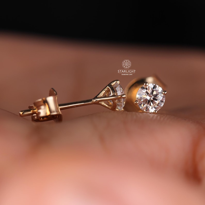 earrings, diamond earrings, lab grown diamond, martini earrings
