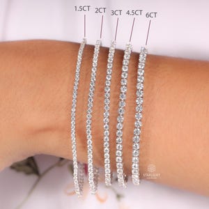 Natural Diamond Tennis Bracelet, 14k Solid Gold Real Diamond Bracelet, Round Cut 4 Prong Natural Diamond Tennis Bracelet, Wedding Gift