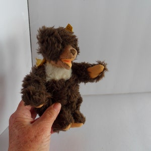 Steiff bear  Cosy Teddy dark brown small button flag  made in Germany 2461