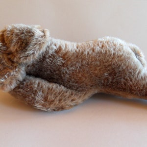 Steiff dog, floppy Raudi, sleeping dachsund,, with button, large,mohair, made in Germany 193 image 1