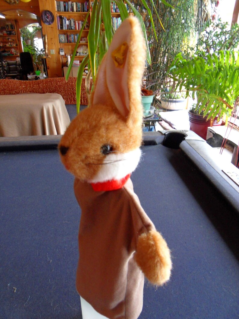 Steiff Rabbit Hand Puppet Rabbit Handpuppet W.button/flag Etsy