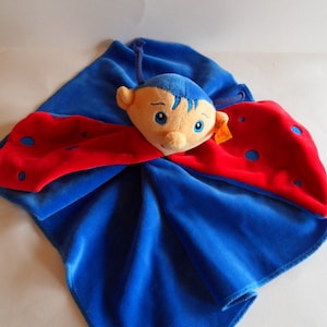 Steiff ladybug , Maari , security blanket, w. button and flag, 485