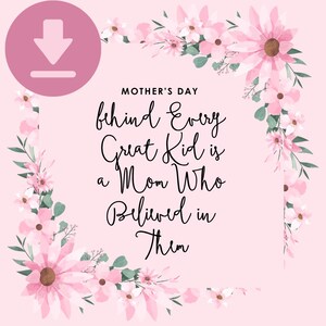 Cartão com versículos bíblicos florais para o Dia das Mães, etiqueta de presente com as escrituras, para imprimir para a mãe, citações de afirmação e gratidão, mães engraçadas