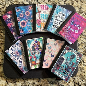 Mini Composition Notebooks | Cute Pocket Journal | Aesthetic & Bookish Designs | Party Favor | Gift for Writers and Students