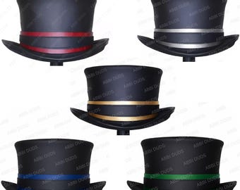 Handmade Leather Steampunk Top Hat, Gothic Festival Fashion