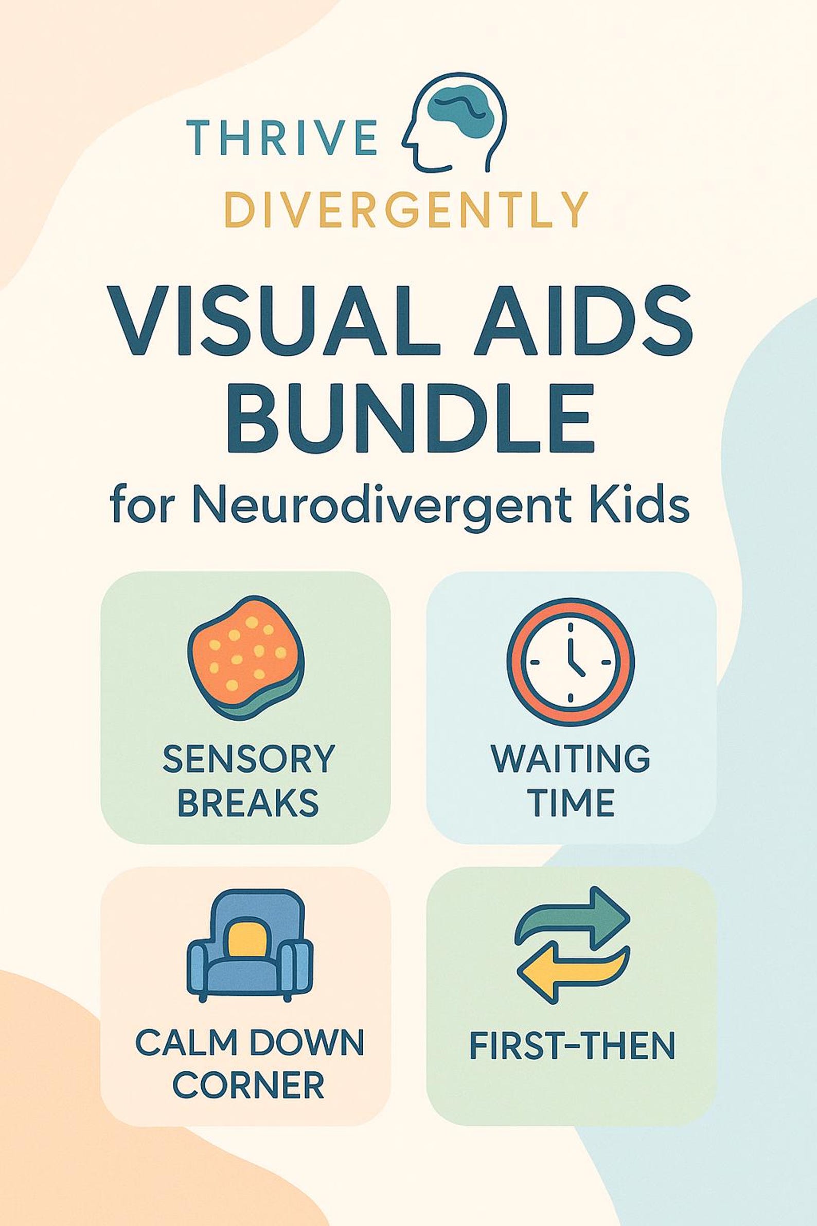 Printable Visual Supports Bundle | Sensory Breaks, Calm Down Corner ...