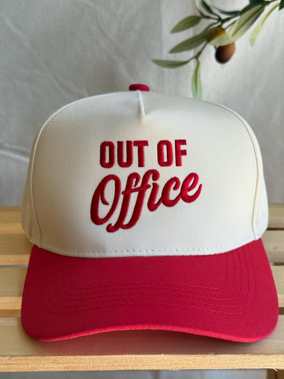 Out of Office Embroidered Two-tone Baseball Cap, Funny  display picture 1