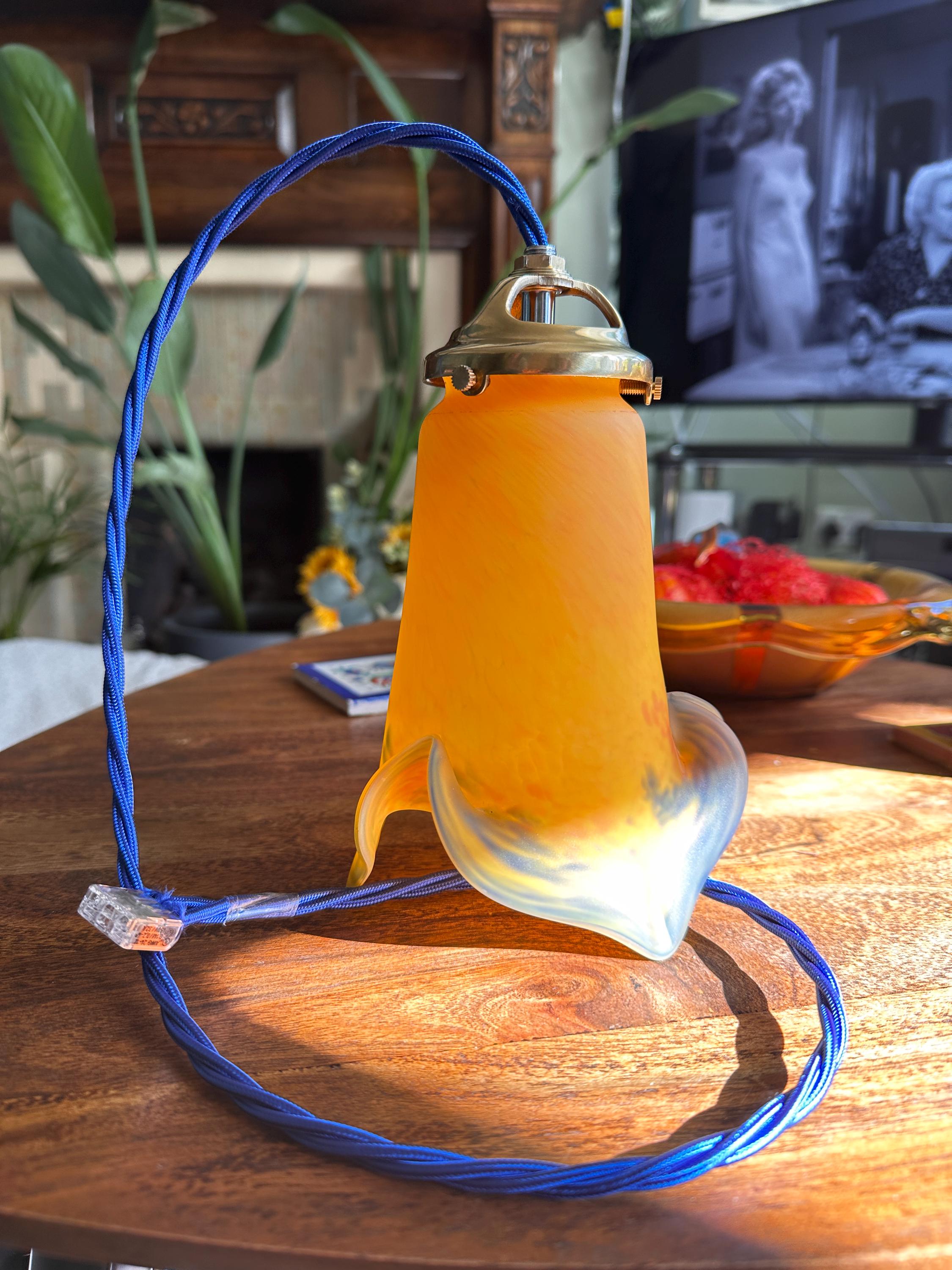 ヴィンテージアールヌーボーオリジナル吊り下げランプ - Etsy 日本