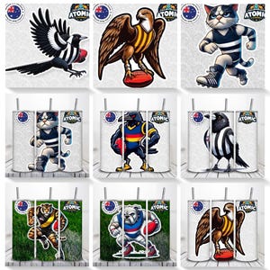 AFL Australian Football League All Teams 20oz Tumbler Designs Bundle