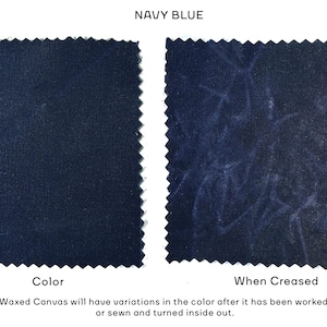 Waxed Canvas Padded Laptop Sleeve - MacBook Pro, Dell, HP, iPad Protective Case, Water Resistant Navy Blue