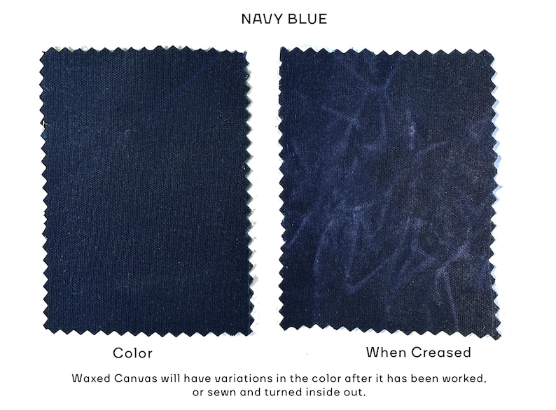 Waxed Canvas Padded Laptop Sleeve - MacBook Pro, Dell, HP, iPad Protective Case, Water Resistant Navy Blue
