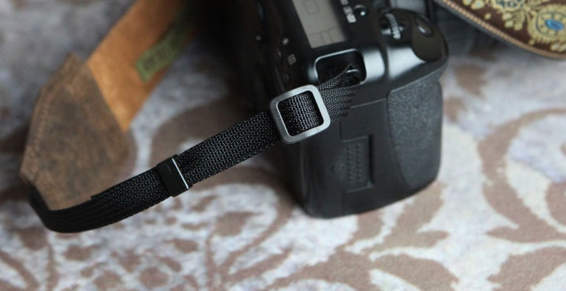 Handmade Leather and Suede Camera Strap Burgundy Scrolls DSLR PRE-ORDER