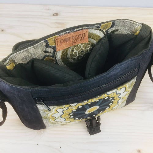 Handmade Leather Camera Bag shops - Chestnut Distressed Leather Mirrorless Compact Camera System Video Bag -PRE-ORDER