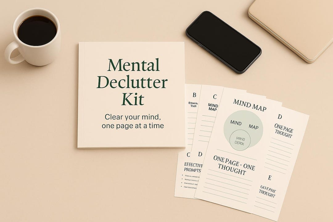 Mental Declutter Kit Printable | 15 Pages for Clarity, Focus & Calm ...