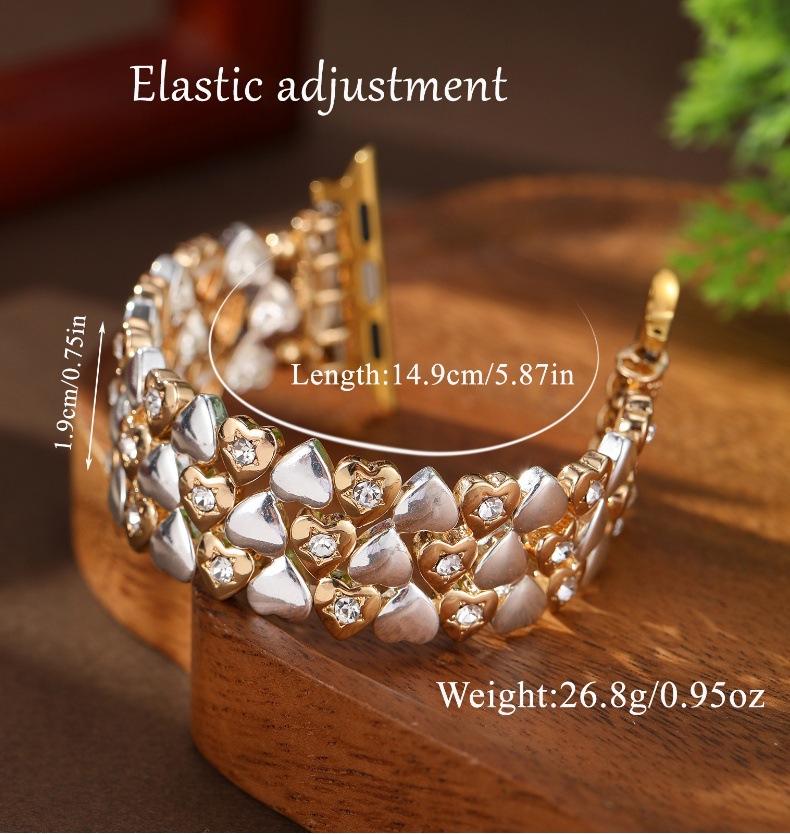 Luxury Bling Diamond Band for Apple Watch 38mm-49mm, Metal Bracelet Strap Bling Metal Watch Straps For Apple Watch Ultra Bands... From  main image 4