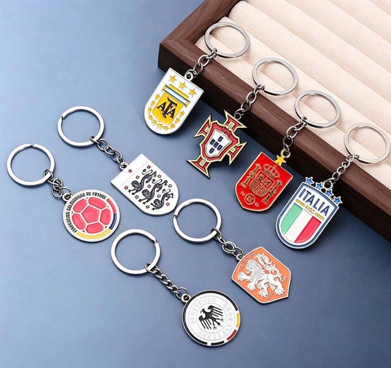 2026 FIFA World Cup Fan Keychain - Argentina Portugal Spain France