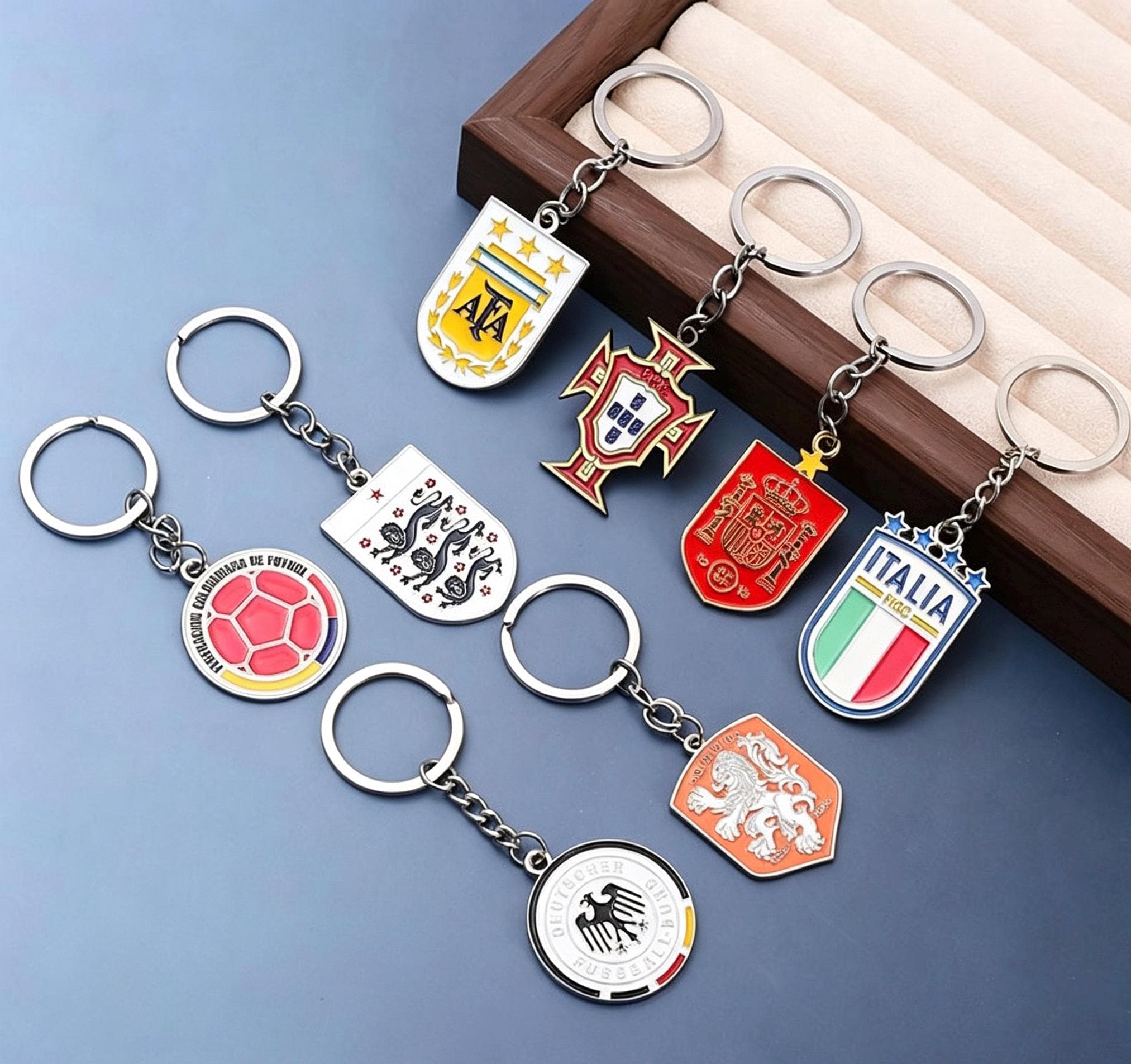 2026 FIFA World Cup Fan Keychain - Argentina Portugal Spain France