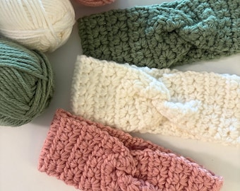 Crochet Ear Warmer Pattern: Multiple Sizes Headband Accessories (PDF Download)