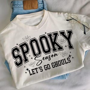Spooky Season Png Svg, Halloween Png Svg, Let&#39;s Go Ghouls Png Svg, Spooky Vibes Png Svg, Retro Halloween Png, Sublimation, Digital Download