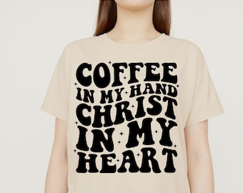 Coffee And Jesus Christ Svg, Christian Fall Svg, Jesus Svg, Christ Svg, Christian Png, Faith Based, Religious Svg,Cut File,Digital Download
