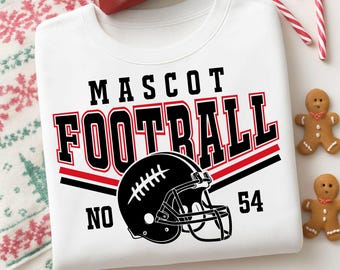 Football Team Template Svg, Football Svg Png, Football Mom Svg, Svg Files For Cricut, Football Team Shirts Svg Png, Trendy Svg, Digital File