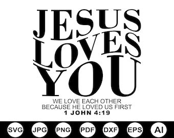 Retro Jesus Loves You Svg Png, Jesus Svg, Christian Svg Design, Bible Verse Svg, Faith Svg, Jesus Shirt Png, Love Like Jesus Svg, Love Svg
