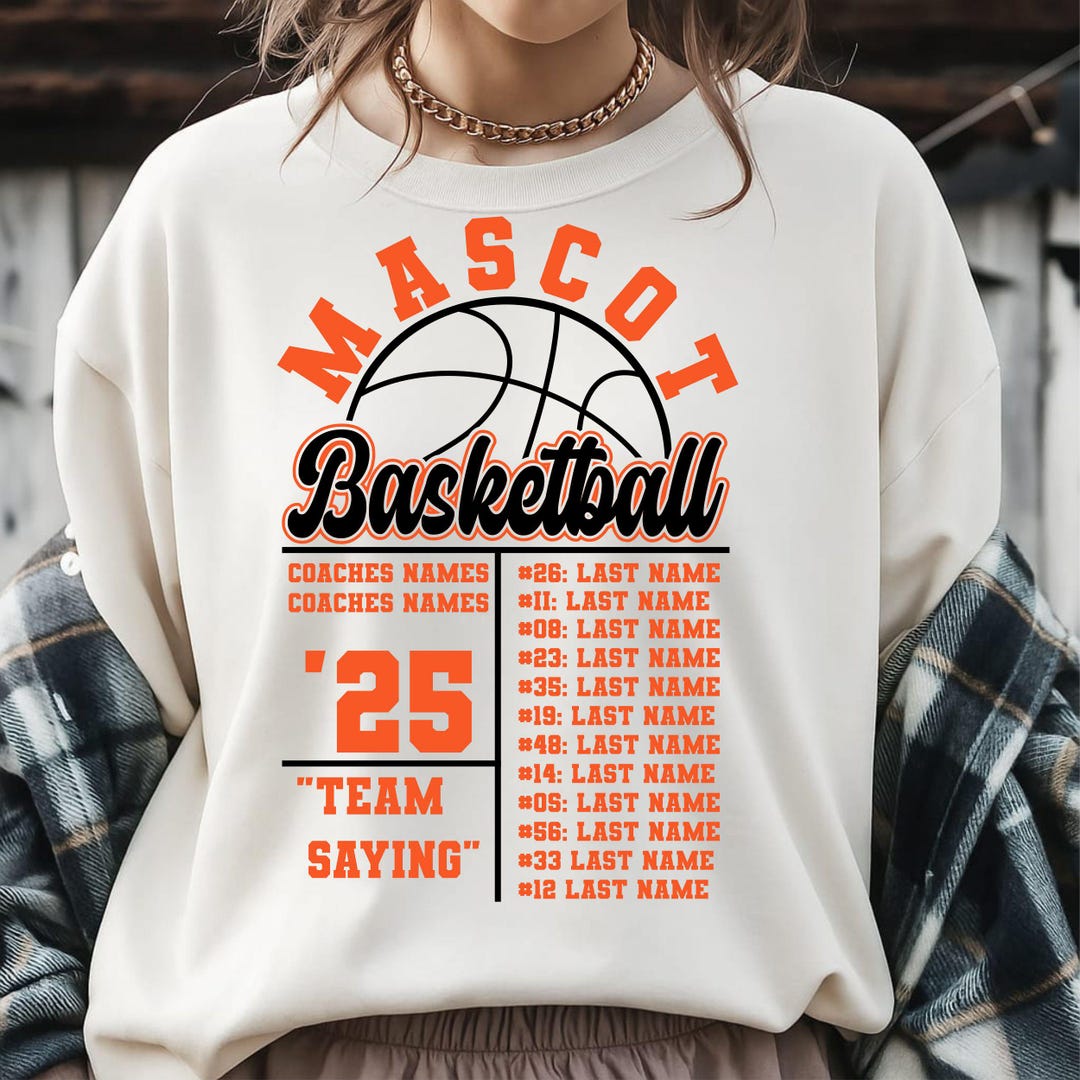 Basketball Roster Template Svg Png, Basketball Svg Png, Basketball Team ...