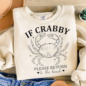 Coastal Svg Png, If Crabby Return To The Beach Svg, Sublimation Design, Coastal Sublimation, Cut File For Cricut, Gift For Her, Digital File