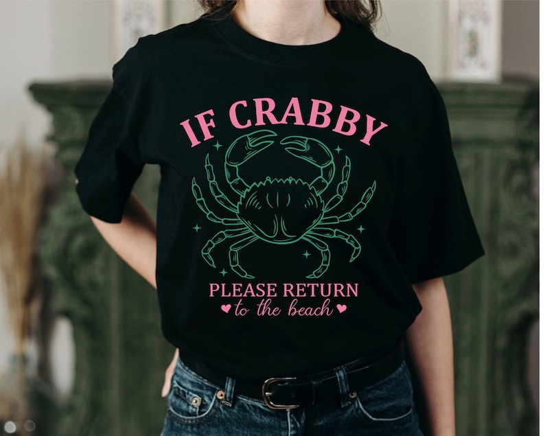 Coastal Svg Png, If Crabby Return To The Beach Svg, Sublimation Design, Coastal Sublimation, Cut File For Cricut, Gift For Her, Digital File