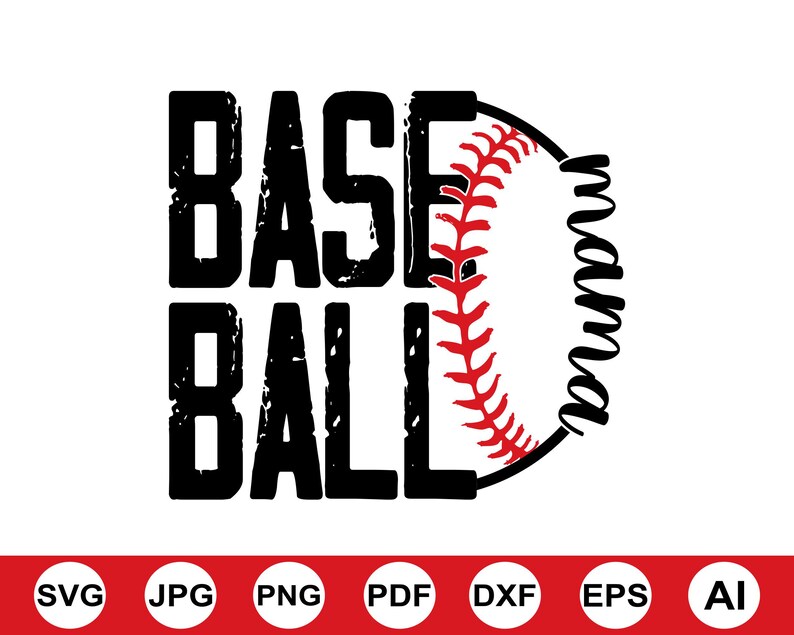 Baseball Mama Svg Png, Sports Sublimation For Mom Tee, Baseball Mom Svg, Trendy Svg, Gift For Her, Cut File For Cricut, Digital Download