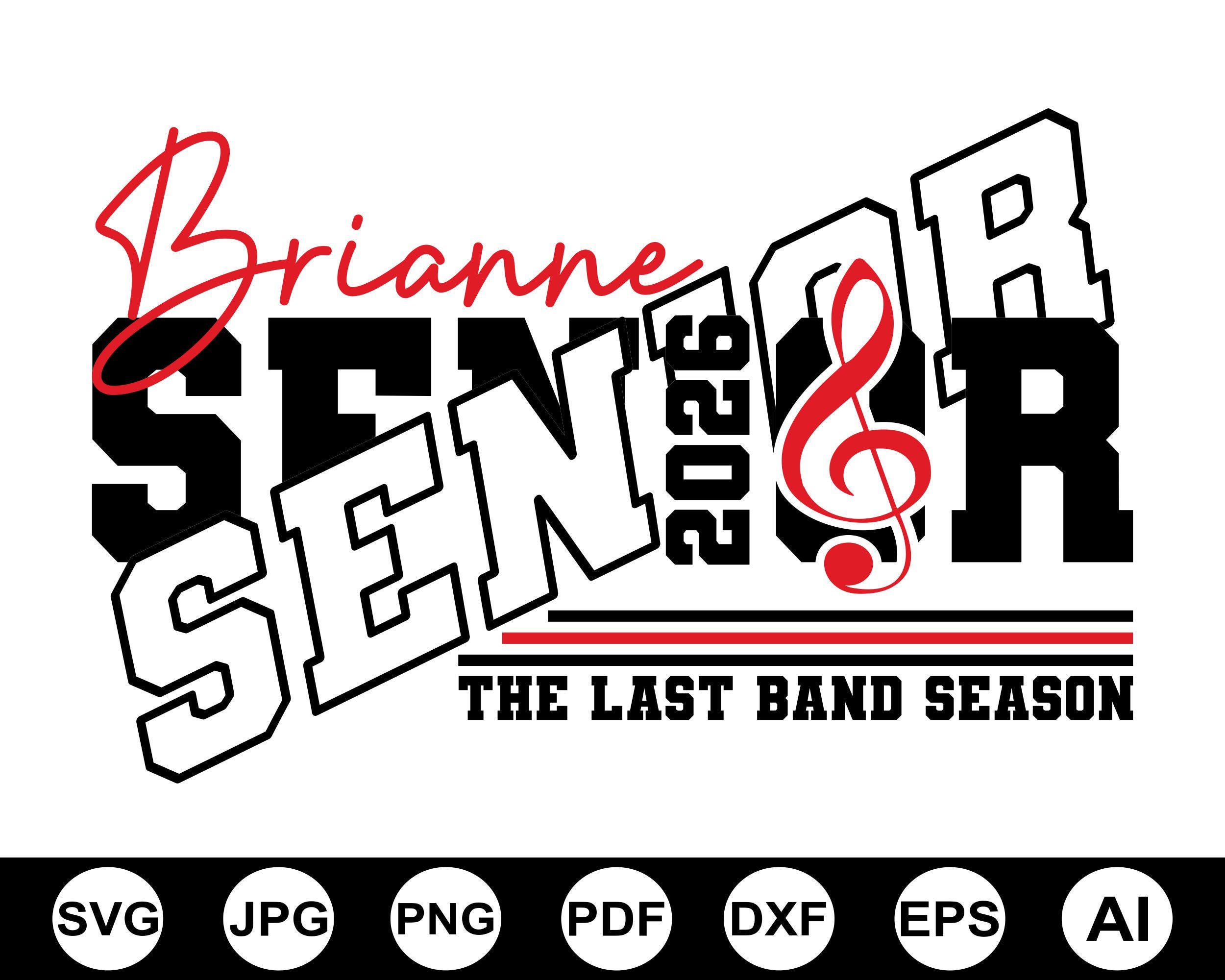 Senior Band Svg Png, Senior Band Mom Svg, Gift for Her, Class of 2026 ...