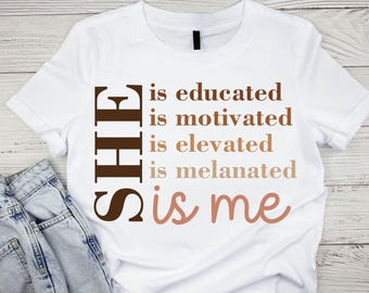 She Is Me Svg, Black History Month Svg, African American Svg, Juneteenth Svg, Sublimation Design, Cut Files Cricut,Silhouette, Gift For Her