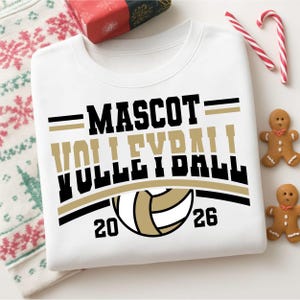 Volleyball Svg Png, Volleyball Mascot Svg, Volleyball Team Template Svg, Team Logo Svg, Volleyball Team Shirt, Personalized, Player Shirt