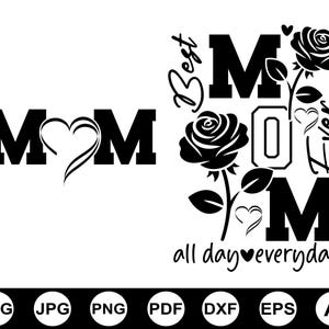 Best Mom Ever Svg Png, Funny Mom Svg, Cute Mama Svg, Vintage Mother Svg, Mothers Day Svg, Trendy, Gift For Mom, Cut File For Cricut, Clipart