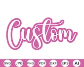 Custom Name Svg, Custom Name Png, Custom Name Calligraphy Svg, Personalised Kids Name Svg, Personalized Cricut Cut File, Birthday Name Svg