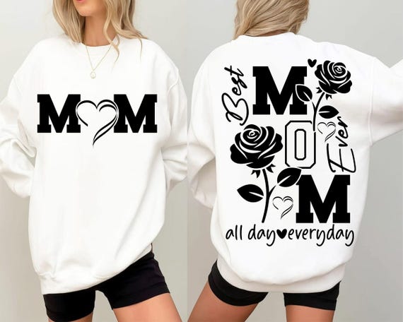 Best Mom Ever Svg Png, Funny Mom Svg, Cute Mama Svg, Vintage Mother Svg, Mothers Day Svg, Trendy, Gift For Mom, Cut File For Cricut, Clipart