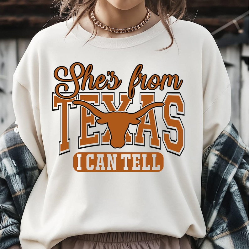 She's From Texas Svg Png, Leopard Print Longhorn, Distressed Western Cowgirl Png, Texas Pride Sublimation, Country Shirt, Digital Download