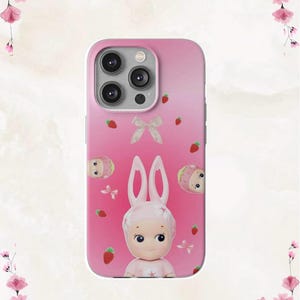 Sonny Angel Phone Case- Cute Bunny Coquette Aesthetic Clear iPhone Case 16 15 14 13 12 11 Pro Max XR | Galaxy S25 S23 S22 S21