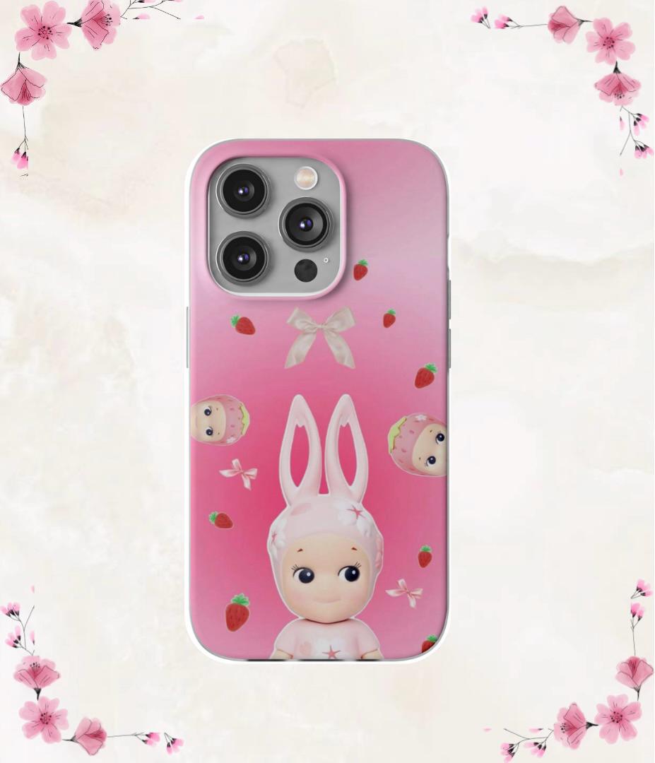 Sonny Angel Phone Case- Cute Bunny Coquette Aesthetic Clear iPhone Case 16 15 14 13 12 11 Pro Max XR | Galaxy S25 S23 S22 S21