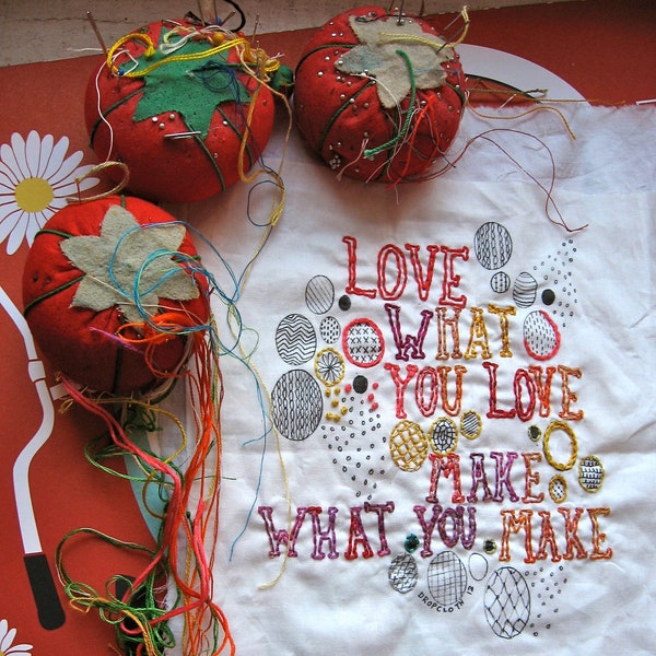 Love What You Love Embroidery Sampler