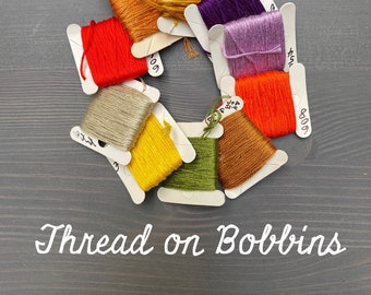 Embroidery Thread On Paper Bobbins