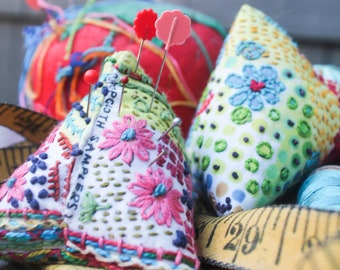 Dropcloth Sampler PINCUSHIONS