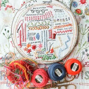 Original Dropcloth Embroidery Sampler KIT - Etsy