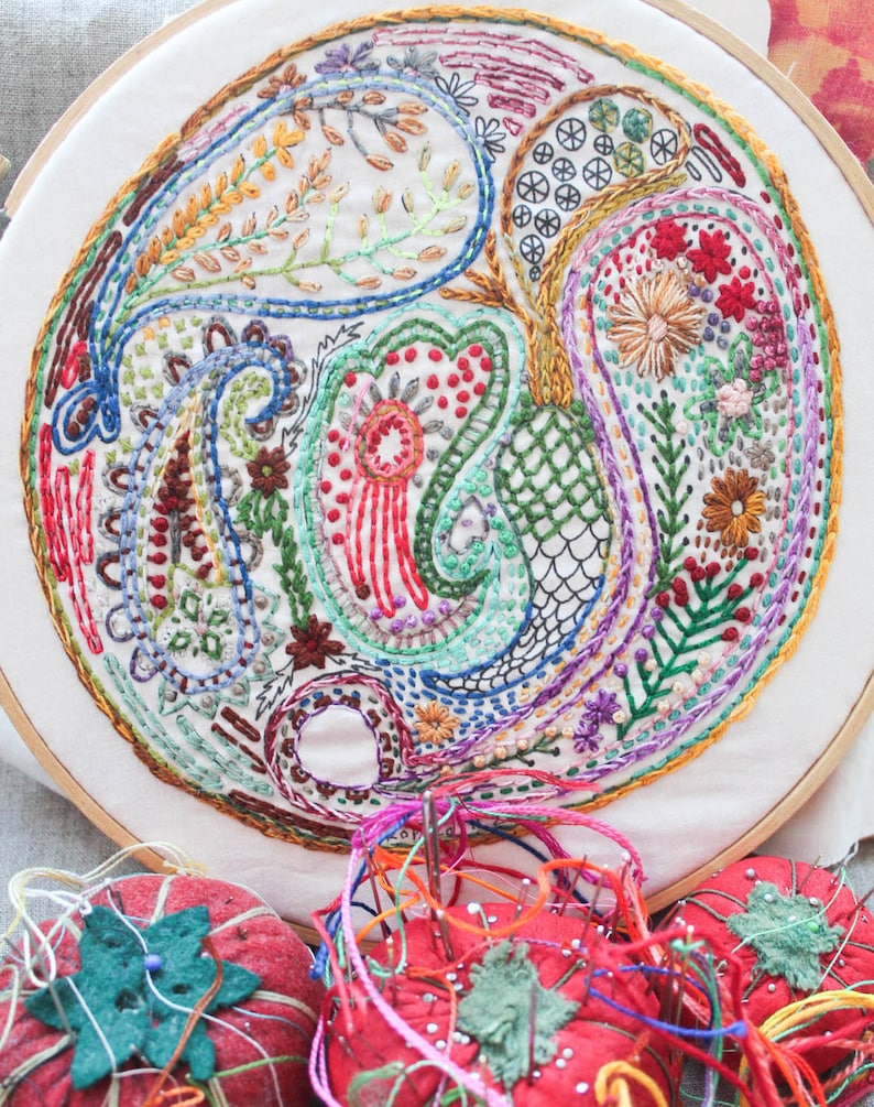 Paisley DIY Embroidery Sampler image 4