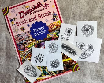 Flower Garden Stick and Stitch Pack