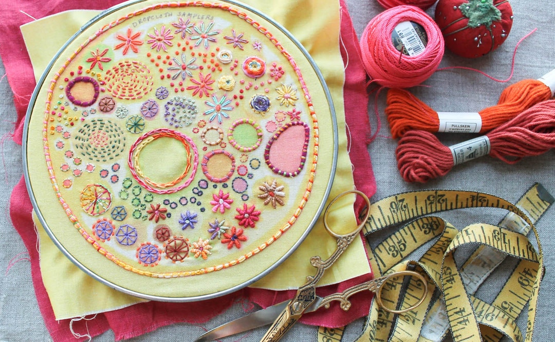 Sunshine Embroidery Sampler - Etsy